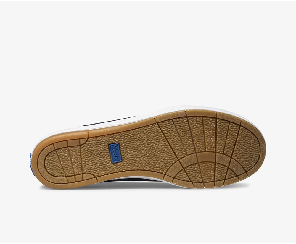 Keds Slip Ons Navy - Carmel - Womens GWOBVI-239